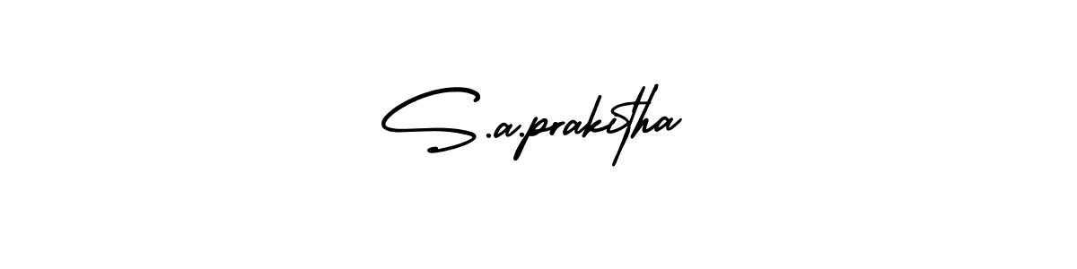 How to Draw S.a.prakitha signature style? AmerikaSignatureDemo-Regular is a latest design signature styles for name S.a.prakitha. S.a.prakitha signature style 3 images and pictures png