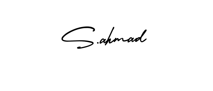 This is the best signature style for the S.ahmad name. Also you like these signature font (AmerikaSignatureDemo-Regular). Mix name signature. S.ahmad signature style 3 images and pictures png