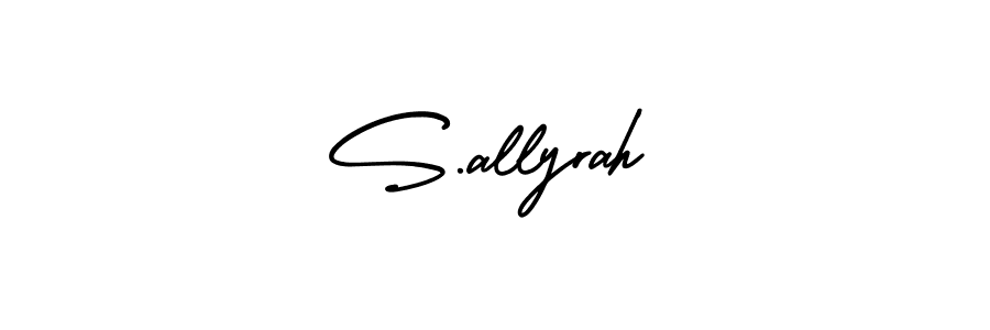 Also we have S.allyrah name is the best signature style. Create professional handwritten signature collection using AmerikaSignatureDemo-Regular autograph style. S.allyrah signature style 3 images and pictures png