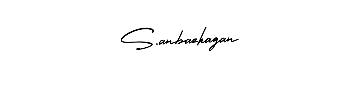 Design your own signature with our free online signature maker. With this signature software, you can create a handwritten (AmerikaSignatureDemo-Regular) signature for name S.anbazhagan. S.anbazhagan signature style 3 images and pictures png