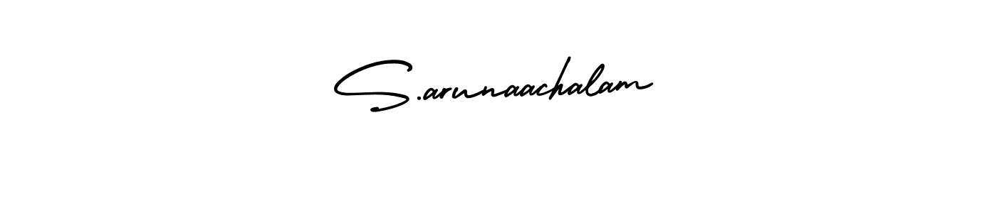 Make a short S.arunaachalam signature style. Manage your documents anywhere anytime using AmerikaSignatureDemo-Regular. Create and add eSignatures, submit forms, share and send files easily. S.arunaachalam signature style 3 images and pictures png