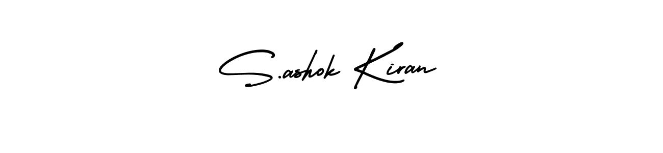 Use a signature maker to create a handwritten signature online. With this signature software, you can design (AmerikaSignatureDemo-Regular) your own signature for name S.ashok Kiran. S.ashok Kiran signature style 3 images and pictures png