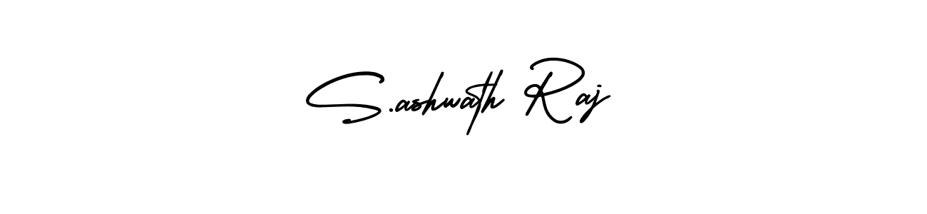 This is the best signature style for the S.ashwath Raj name. Also you like these signature font (AmerikaSignatureDemo-Regular). Mix name signature. S.ashwath Raj signature style 3 images and pictures png