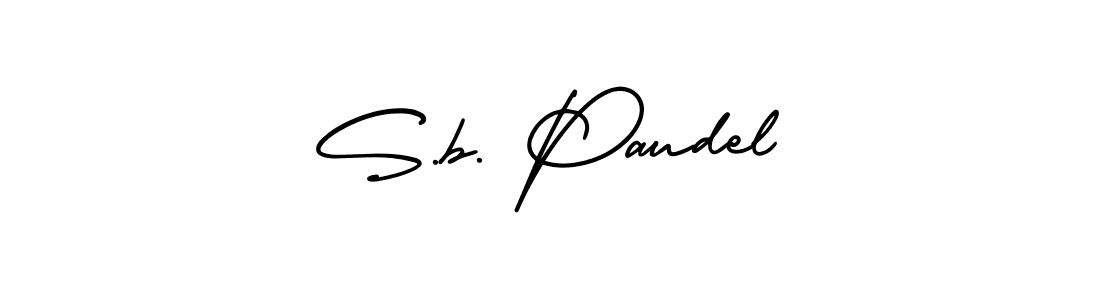 Similarly AmerikaSignatureDemo-Regular is the best handwritten signature design. Signature creator online .You can use it as an online autograph creator for name S.b. Paudel. S.b. Paudel signature style 3 images and pictures png