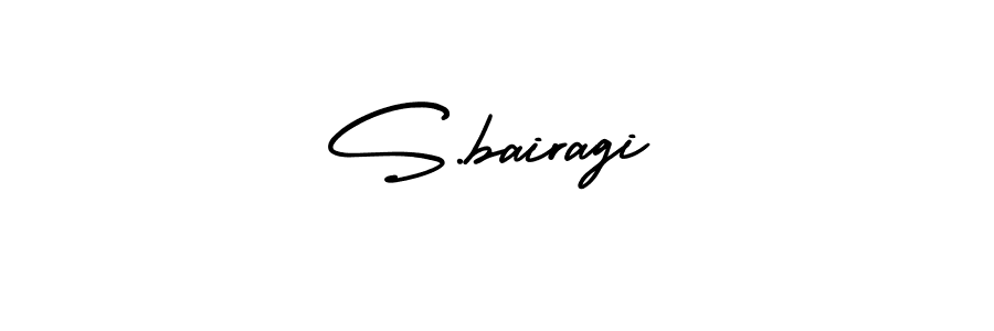 Design your own signature with our free online signature maker. With this signature software, you can create a handwritten (AmerikaSignatureDemo-Regular) signature for name S.bairagi. S.bairagi signature style 3 images and pictures png