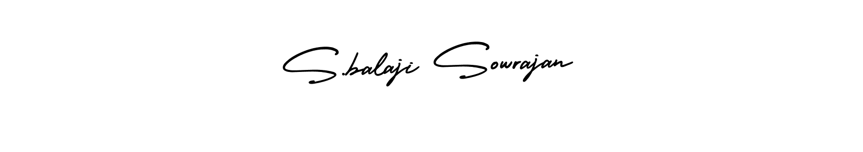 Create a beautiful signature design for name S.balaji Sowrajan. With this signature (AmerikaSignatureDemo-Regular) fonts, you can make a handwritten signature for free. S.balaji Sowrajan signature style 3 images and pictures png