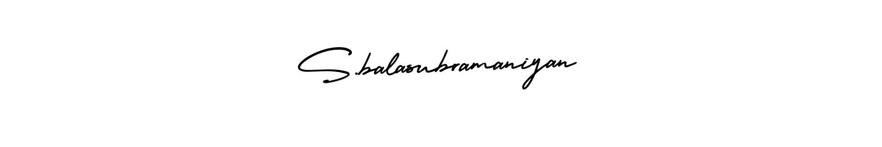 How to Draw S.balasubramaniyan signature style? AmerikaSignatureDemo-Regular is a latest design signature styles for name S.balasubramaniyan. S.balasubramaniyan signature style 3 images and pictures png