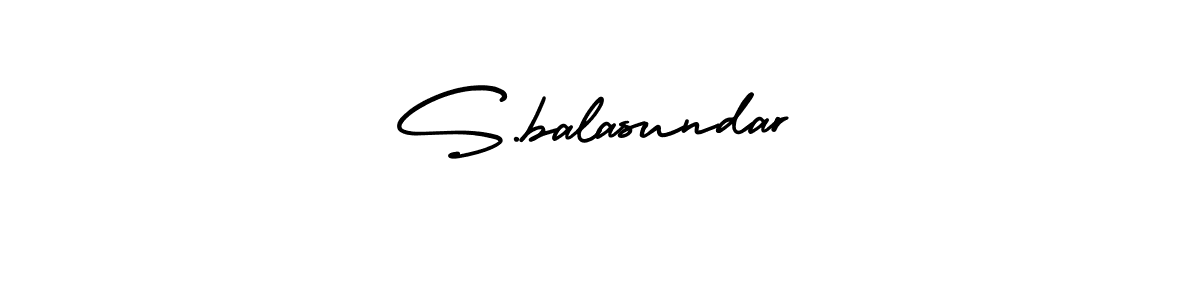 It looks lik you need a new signature style for name S.balasundar. Design unique handwritten (AmerikaSignatureDemo-Regular) signature with our free signature maker in just a few clicks. S.balasundar signature style 3 images and pictures png