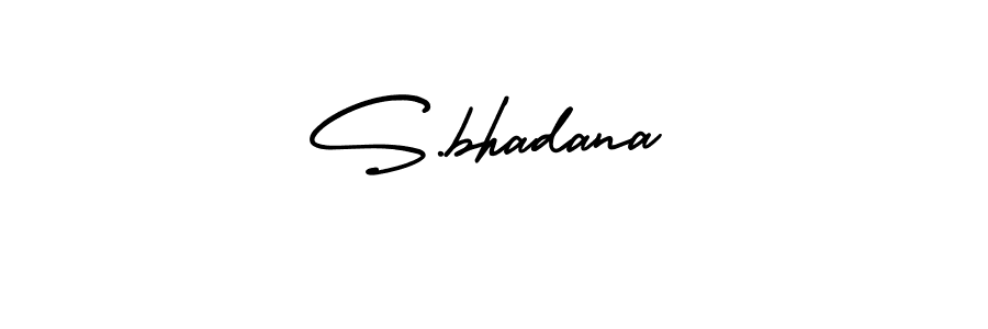 How to Draw S.bhadana signature style? AmerikaSignatureDemo-Regular is a latest design signature styles for name S.bhadana. S.bhadana signature style 3 images and pictures png