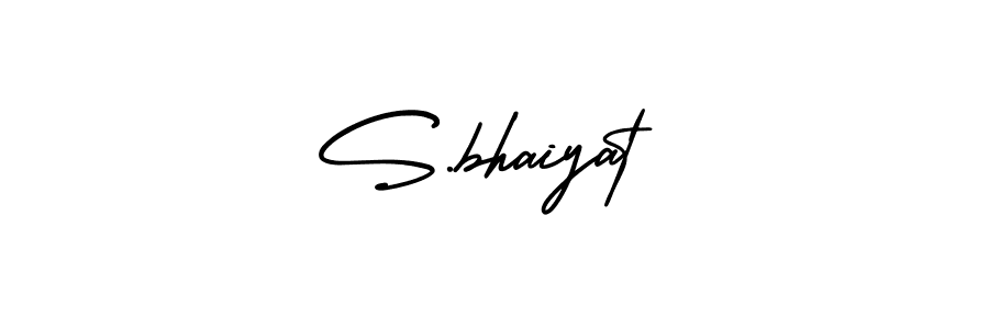 Make a beautiful signature design for name S.bhaiyat. With this signature (AmerikaSignatureDemo-Regular) style, you can create a handwritten signature for free. S.bhaiyat signature style 3 images and pictures png