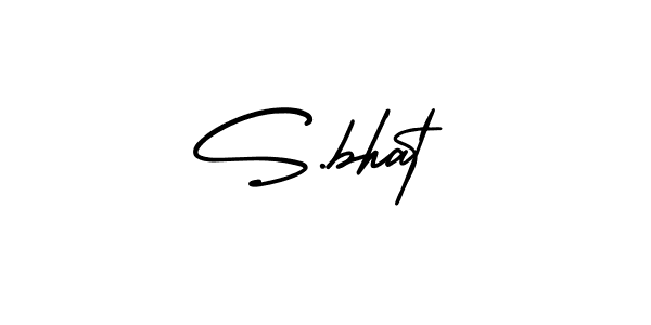 Use a signature maker to create a handwritten signature online. With this signature software, you can design (AmerikaSignatureDemo-Regular) your own signature for name S.bhat. S.bhat signature style 3 images and pictures png