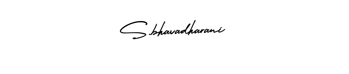 The best way (AmerikaSignatureDemo-Regular) to make a short signature is to pick only two or three words in your name. The name S.bhavadharani include a total of six letters. For converting this name. S.bhavadharani signature style 3 images and pictures png