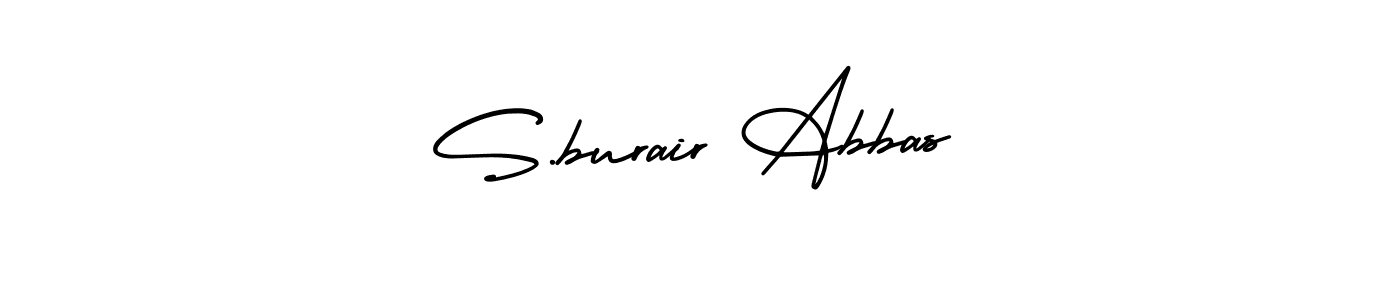 Once you've used our free online signature maker to create your best signature AmerikaSignatureDemo-Regular style, it's time to enjoy all of the benefits that S.burair Abbas name signing documents. S.burair Abbas signature style 3 images and pictures png