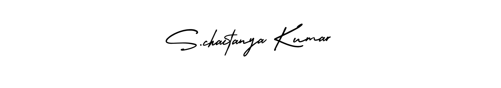 Make a beautiful signature design for name S.chaitanya Kumar. Use this online signature maker to create a handwritten signature for free. S.chaitanya Kumar signature style 3 images and pictures png