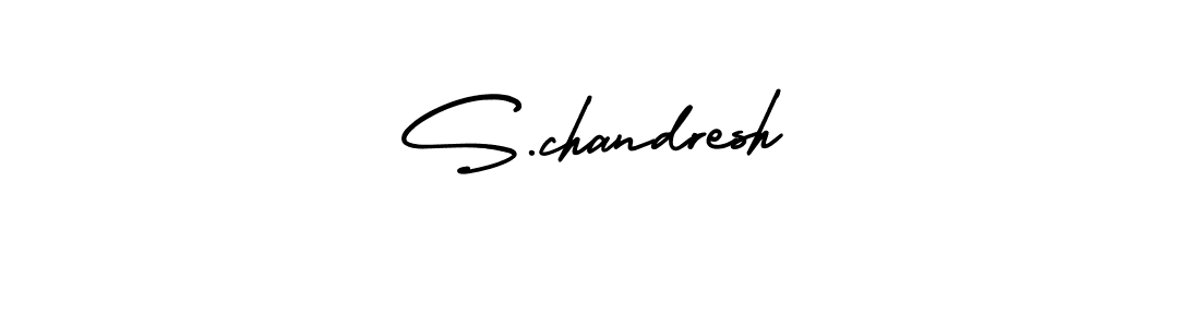 How to make S.chandresh signature? AmerikaSignatureDemo-Regular is a professional autograph style. Create handwritten signature for S.chandresh name. S.chandresh signature style 3 images and pictures png