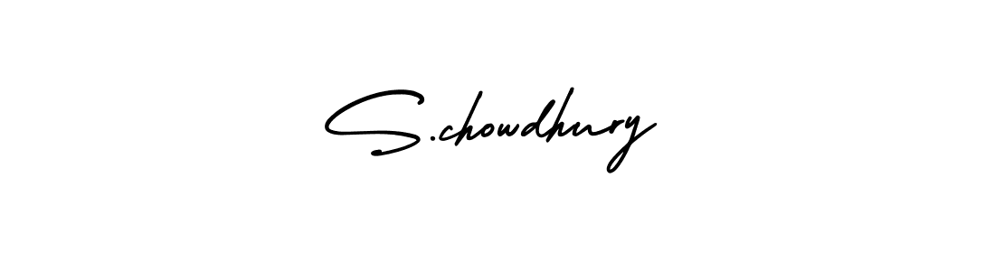 The best way (AmerikaSignatureDemo-Regular) to make a short signature is to pick only two or three words in your name. The name S.chowdhury include a total of six letters. For converting this name. S.chowdhury signature style 3 images and pictures png