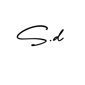 Also we have S.d name is the best signature style. Create professional handwritten signature collection using AmerikaSignatureDemo-Regular autograph style. S.d signature style 3 images and pictures png