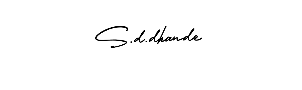 It looks lik you need a new signature style for name S.d.dhande. Design unique handwritten (AmerikaSignatureDemo-Regular) signature with our free signature maker in just a few clicks. S.d.dhande signature style 3 images and pictures png