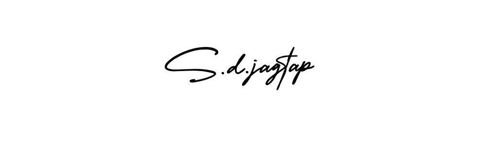 Also You can easily find your signature by using the search form. We will create S.d.jagtap name handwritten signature images for you free of cost using AmerikaSignatureDemo-Regular sign style. S.d.jagtap signature style 3 images and pictures png