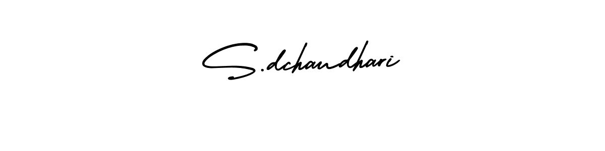 Also You can easily find your signature by using the search form. We will create S.dchaudhari name handwritten signature images for you free of cost using AmerikaSignatureDemo-Regular sign style. S.dchaudhari signature style 3 images and pictures png