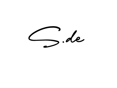 Also You can easily find your signature by using the search form. We will create S.de name handwritten signature images for you free of cost using AmerikaSignatureDemo-Regular sign style. S.de signature style 3 images and pictures png
