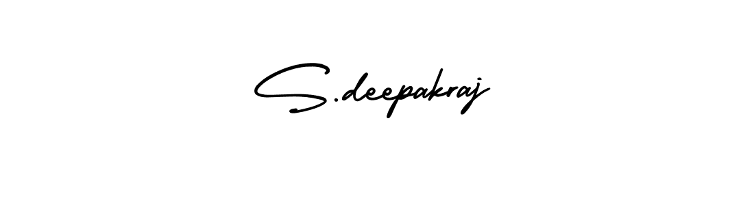 Use a signature maker to create a handwritten signature online. With this signature software, you can design (AmerikaSignatureDemo-Regular) your own signature for name S.deepakraj. S.deepakraj signature style 3 images and pictures png