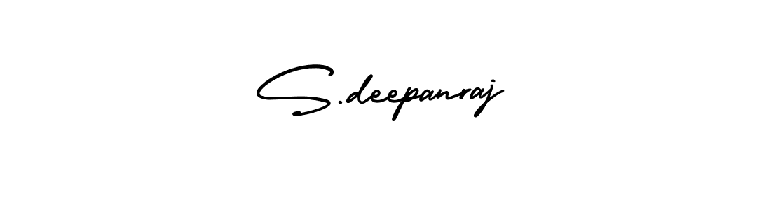 Make a beautiful signature design for name S.deepanraj. With this signature (AmerikaSignatureDemo-Regular) style, you can create a handwritten signature for free. S.deepanraj signature style 3 images and pictures png