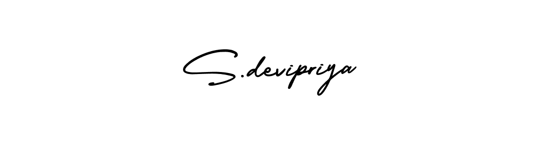 The best way (AmerikaSignatureDemo-Regular) to make a short signature is to pick only two or three words in your name. The name S.devipriya include a total of six letters. For converting this name. S.devipriya signature style 3 images and pictures png