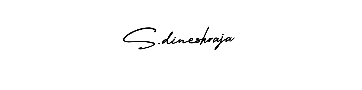 Create a beautiful signature design for name S.dineshraja. With this signature (AmerikaSignatureDemo-Regular) fonts, you can make a handwritten signature for free. S.dineshraja signature style 3 images and pictures png