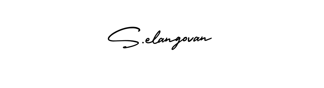 Also we have S.elangovan name is the best signature style. Create professional handwritten signature collection using AmerikaSignatureDemo-Regular autograph style. S.elangovan signature style 3 images and pictures png