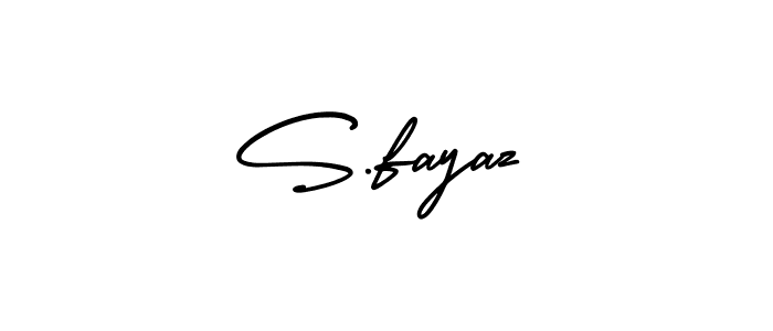 Make a beautiful signature design for name S.fayaz. Use this online signature maker to create a handwritten signature for free. S.fayaz signature style 3 images and pictures png