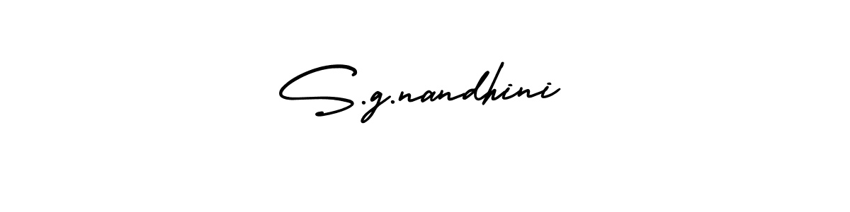 Make a beautiful signature design for name S.g.nandhini. With this signature (AmerikaSignatureDemo-Regular) style, you can create a handwritten signature for free. S.g.nandhini signature style 3 images and pictures png