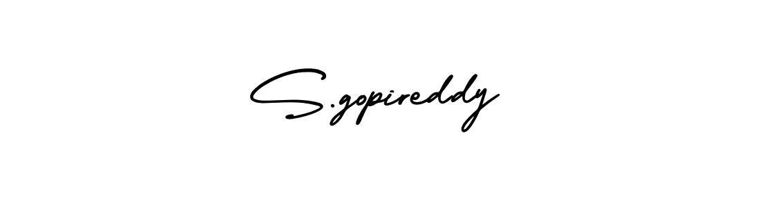 It looks lik you need a new signature style for name S.gopireddy. Design unique handwritten (AmerikaSignatureDemo-Regular) signature with our free signature maker in just a few clicks. S.gopireddy signature style 3 images and pictures png