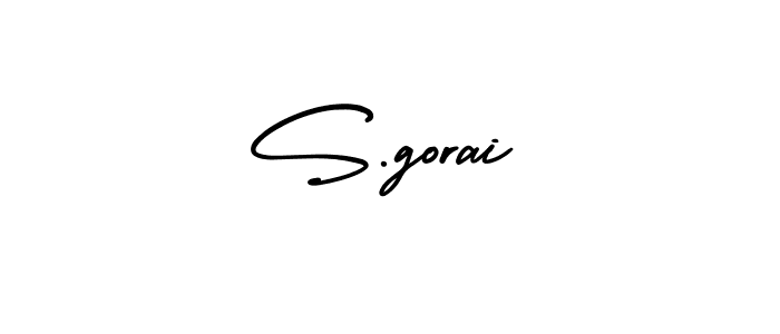 Also we have S.gorai name is the best signature style. Create professional handwritten signature collection using AmerikaSignatureDemo-Regular autograph style. S.gorai signature style 3 images and pictures png