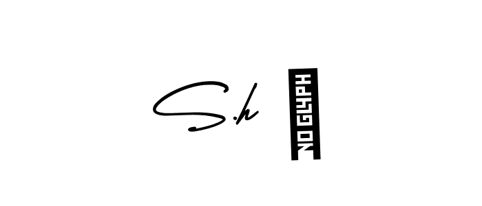 It looks lik you need a new signature style for name S.h ♡. Design unique handwritten (AmerikaSignatureDemo-Regular) signature with our free signature maker in just a few clicks. S.h ♡ signature style 3 images and pictures png