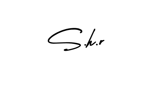 It looks lik you need a new signature style for name S.h.r. Design unique handwritten (AmerikaSignatureDemo-Regular) signature with our free signature maker in just a few clicks. S.h.r signature style 3 images and pictures png