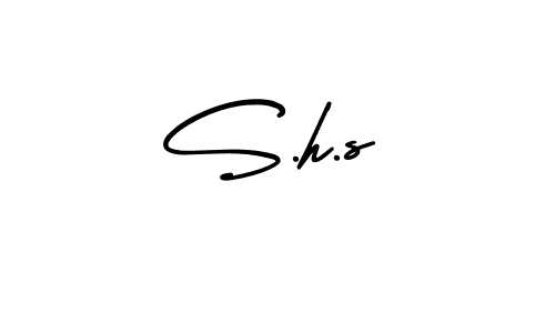 Once you've used our free online signature maker to create your best signature AmerikaSignatureDemo-Regular style, it's time to enjoy all of the benefits that S.h.s name signing documents. S.h.s signature style 3 images and pictures png