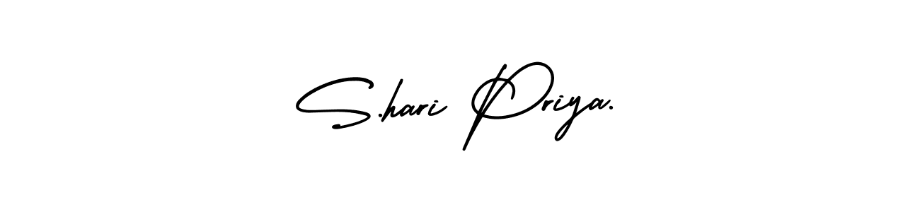 Design your own signature with our free online signature maker. With this signature software, you can create a handwritten (AmerikaSignatureDemo-Regular) signature for name S.hari Priya.. S.hari Priya. signature style 3 images and pictures png