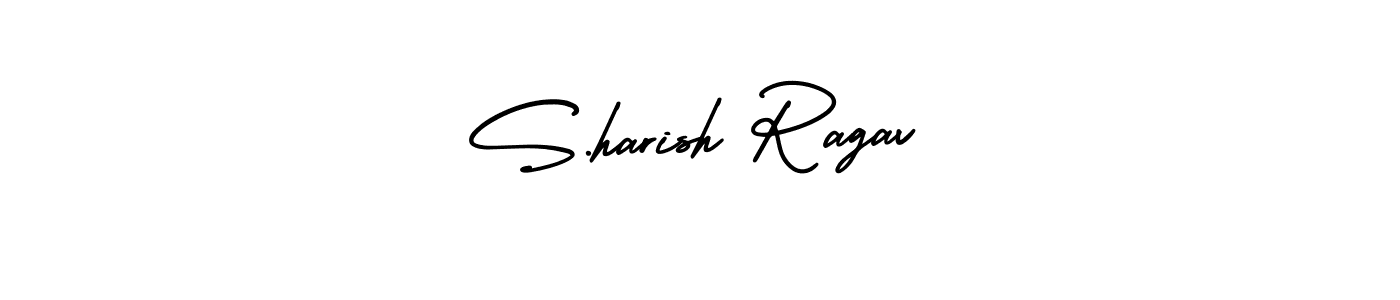 Also we have S.harish Ragav name is the best signature style. Create professional handwritten signature collection using AmerikaSignatureDemo-Regular autograph style. S.harish Ragav signature style 3 images and pictures png