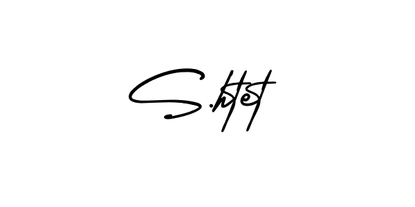 Make a beautiful signature design for name S.htet. With this signature (AmerikaSignatureDemo-Regular) style, you can create a handwritten signature for free. S.htet signature style 3 images and pictures png