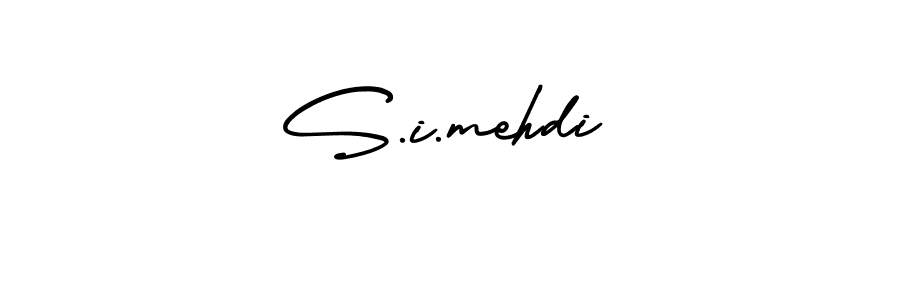 Create a beautiful signature design for name S.i.mehdi. With this signature (AmerikaSignatureDemo-Regular) fonts, you can make a handwritten signature for free. S.i.mehdi signature style 3 images and pictures png