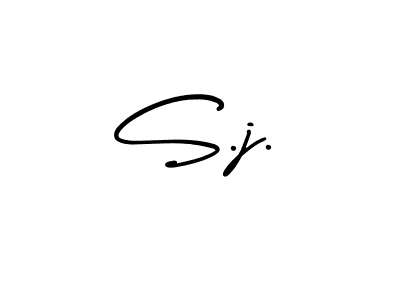 Also we have S.j. name is the best signature style. Create professional handwritten signature collection using AmerikaSignatureDemo-Regular autograph style. S.j. signature style 3 images and pictures png