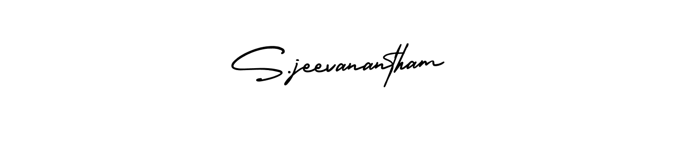 Also we have S.jeevanantham name is the best signature style. Create professional handwritten signature collection using AmerikaSignatureDemo-Regular autograph style. S.jeevanantham signature style 3 images and pictures png