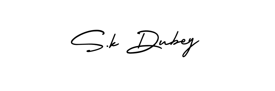 How to make S.k Dubey signature? AmerikaSignatureDemo-Regular is a professional autograph style. Create handwritten signature for S.k Dubey name. S.k Dubey signature style 3 images and pictures png
