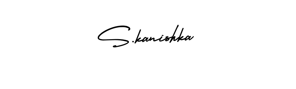 Also we have S.kanishka name is the best signature style. Create professional handwritten signature collection using AmerikaSignatureDemo-Regular autograph style. S.kanishka signature style 3 images and pictures png