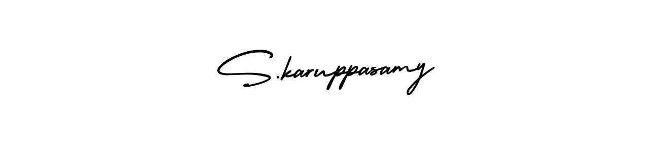 How to make S.karuppasamy signature? AmerikaSignatureDemo-Regular is a professional autograph style. Create handwritten signature for S.karuppasamy name. S.karuppasamy signature style 3 images and pictures png