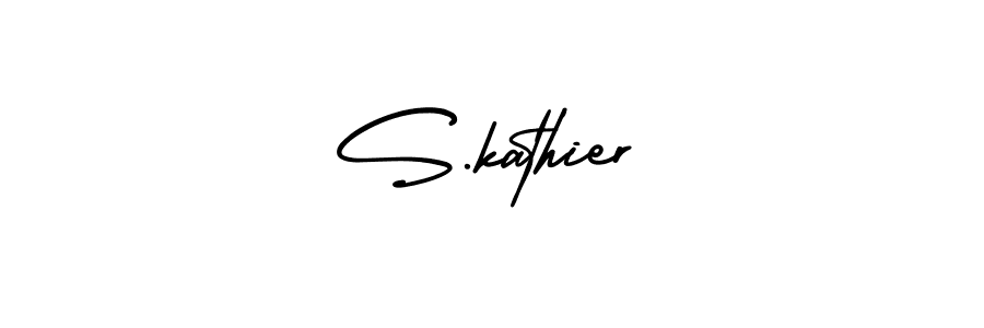 This is the best signature style for the S.kathier name. Also you like these signature font (AmerikaSignatureDemo-Regular). Mix name signature. S.kathier signature style 3 images and pictures png