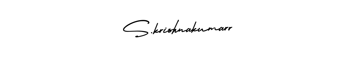 Design your own signature with our free online signature maker. With this signature software, you can create a handwritten (AmerikaSignatureDemo-Regular) signature for name S.krishnakumarr. S.krishnakumarr signature style 3 images and pictures png