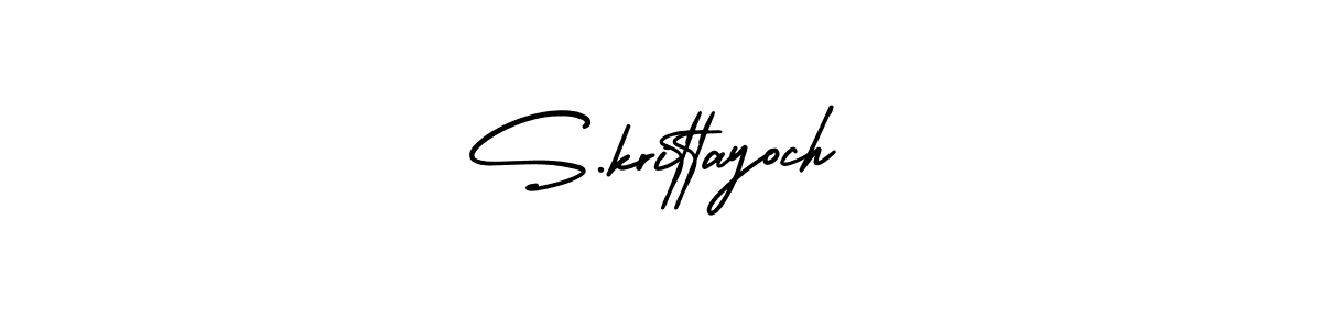 Make a beautiful signature design for name S.krittayoch. With this signature (AmerikaSignatureDemo-Regular) style, you can create a handwritten signature for free. S.krittayoch signature style 3 images and pictures png