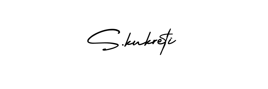 This is the best signature style for the S.kukreti name. Also you like these signature font (AmerikaSignatureDemo-Regular). Mix name signature. S.kukreti signature style 3 images and pictures png